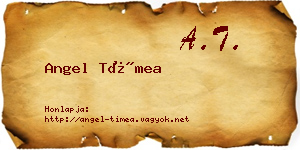 Angel Tímea névjegykártya