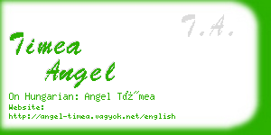timea angel business card